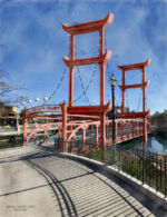Disneyland San Fransokyo Square Golden Gate