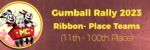 Gumball Rally 2023 Results 11 – 100 place