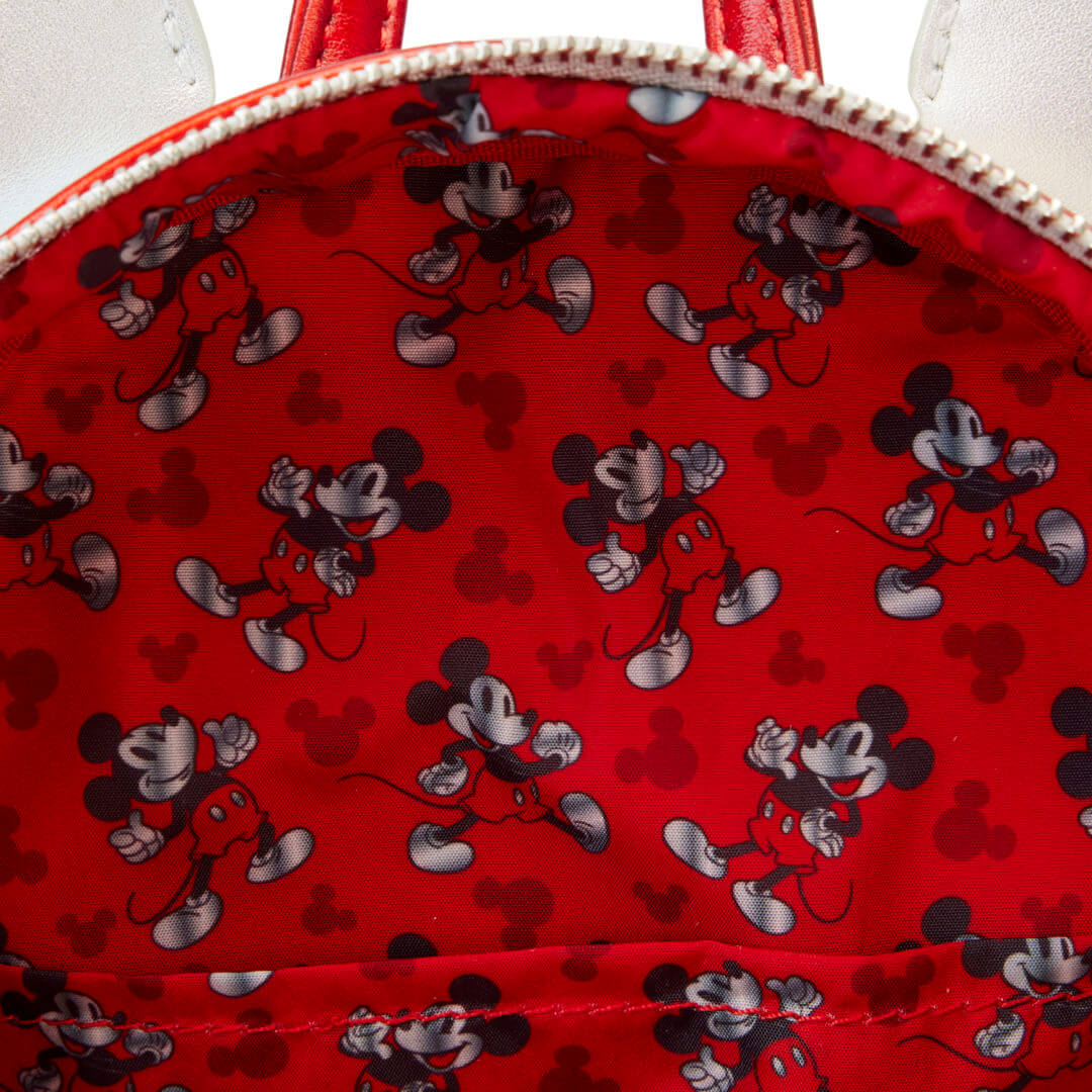 disney100 platinum mickey mouse cosplay mini backpack Loungefly-disney100-platinum mickey mouse cosplay mini backpack-lining