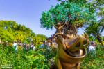 Golden Statue Timon Pumbaa Tree of Life