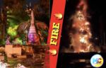 Disneyland Fantasmic Dragon Fire Banner