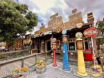 Disneyland News shopping Radiator Spring Curios Reopened side view gas pumps MiceChat