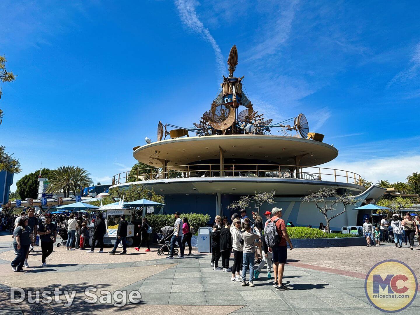 The abandoned PeopleMover loading platform in Tomorrowland