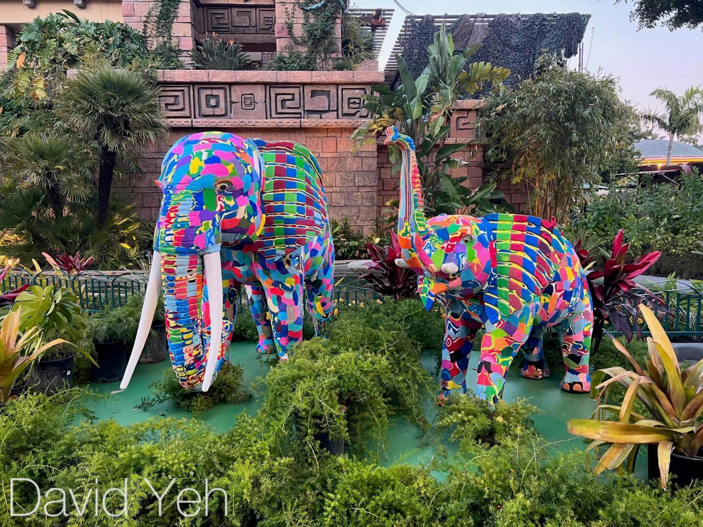 Disneyland, Earth Month, Elephant statues, Nat Geo, Secrets of the Elephants
