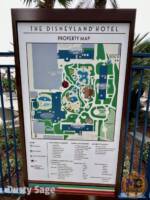 Villas at the Disneyland Hotel Map tall