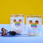 the disney pride collection 2023-mickey mouse glasses and bottle topper
