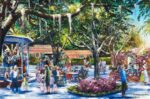 Disneyland New Orleans Square plaza enhancements Haunted Mansion extended queue Tianas Palace bandstand concept art