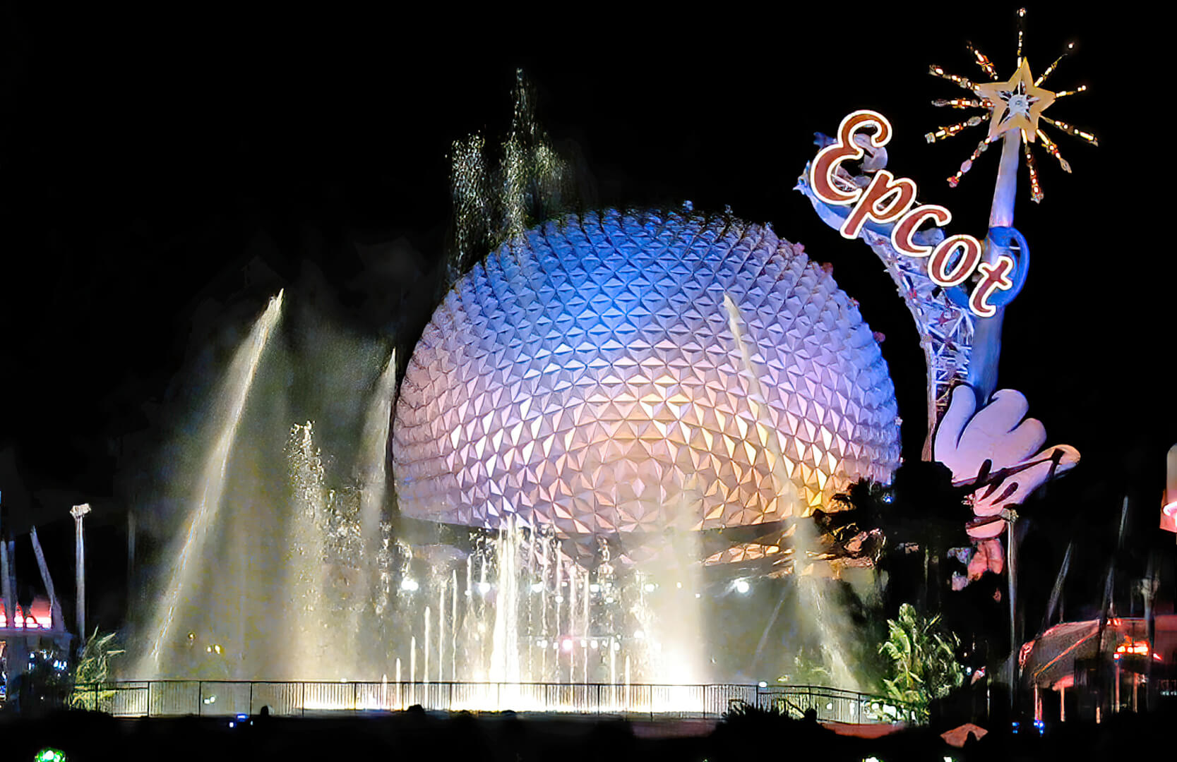 Epcot’s Icon Tower at Spaceship Earth