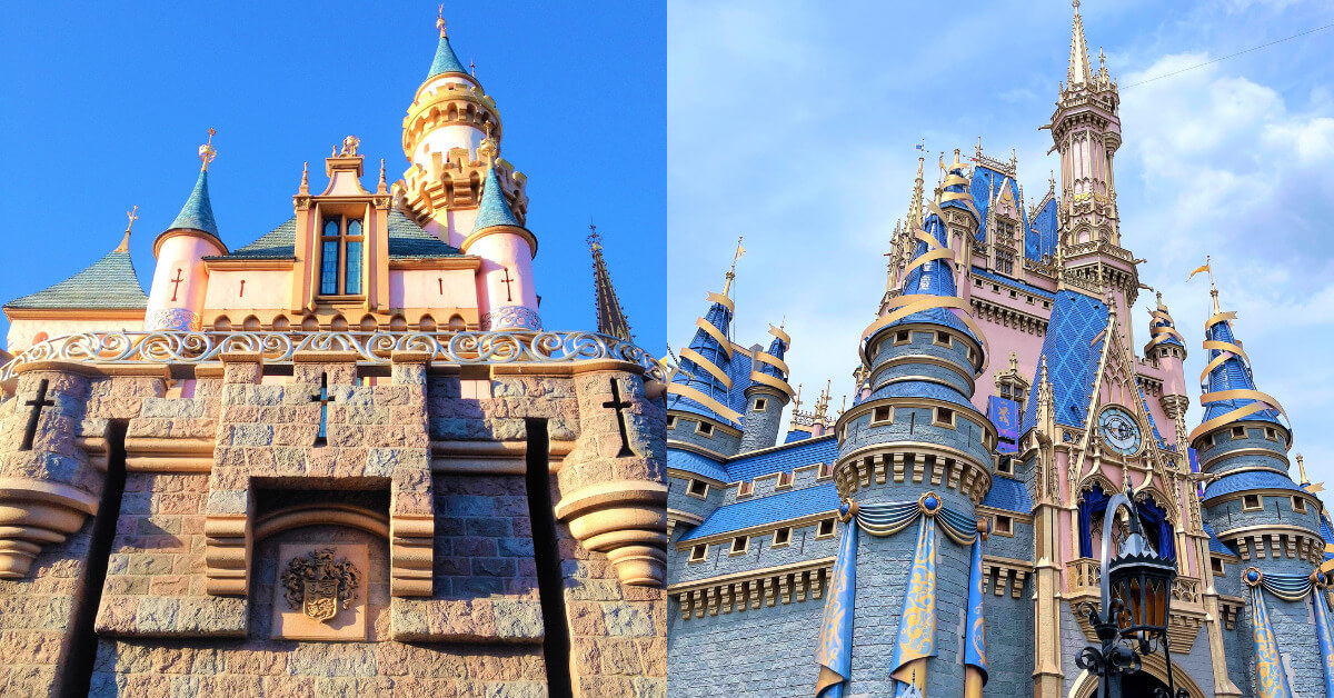 Disneyland vs. Disney World Castles