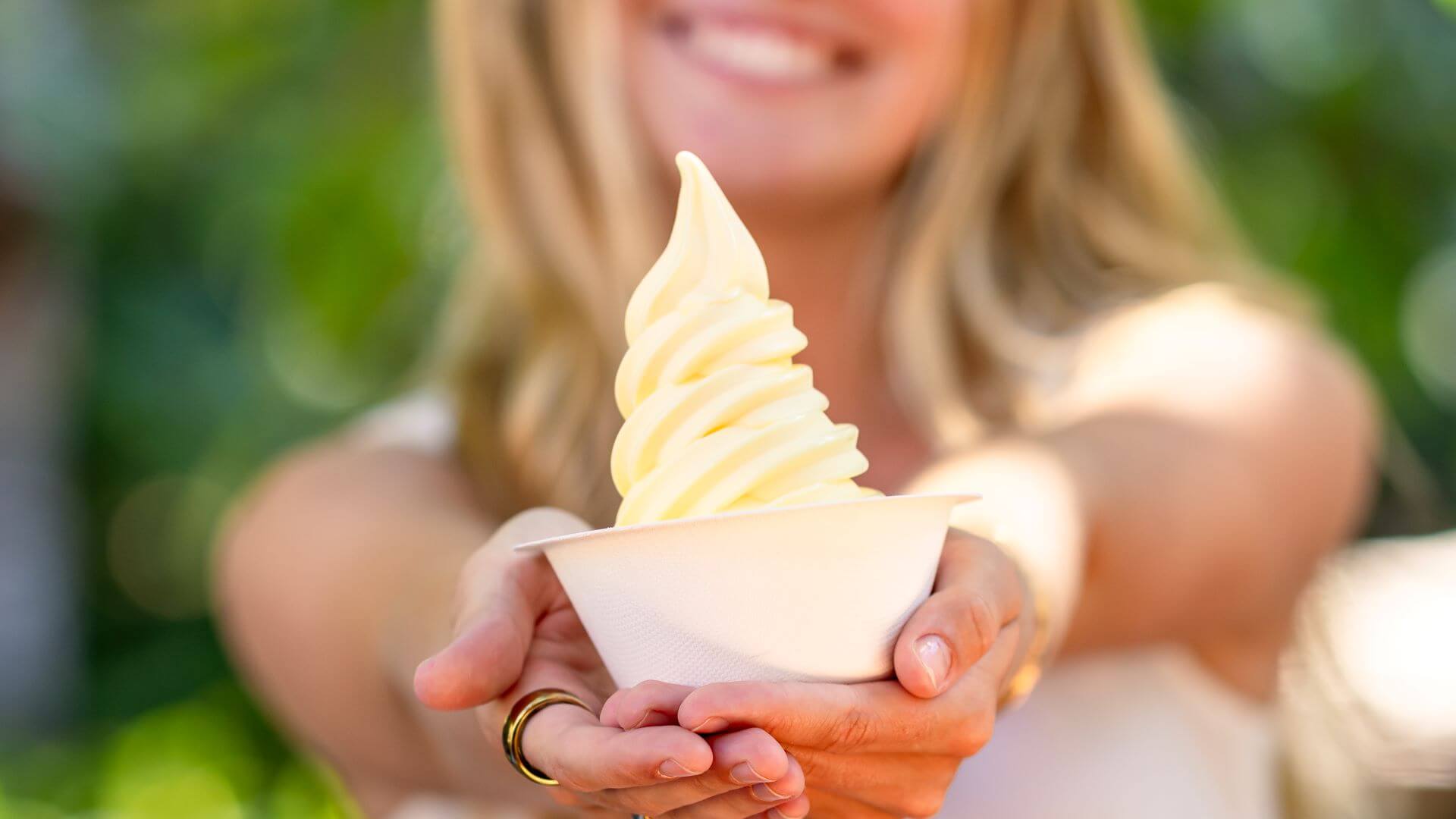 DOLE Whip Disney Parks, Disneyland Unveils Exclusive New DOLE Whip Peach Sundae!