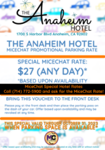 MiceChat The Anaheim Hotel Fall Parking Offer 2023