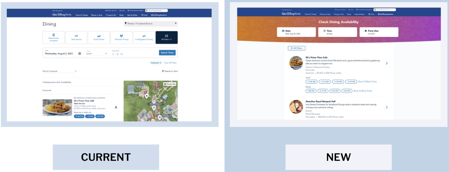 Walt Disney World Dining Reservation Update MiceChat