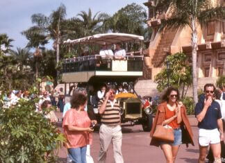 World Showcase Buses at EPCOT Center