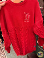 Disneyland holiday time 2023 merchandise-cable knit spirit jersey-front