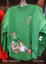 disneyland holiday merchandise 2023-disney classics christmas green spirit jersey-front
