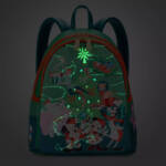 micechat disney holiday gift guide 2023-shopdisney-disney classics christmas loungefly mini backpack-glow in the dark