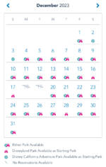 Disneyland Day Tickets December Blockouts