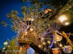 Disneyland News Adventureland Treehouse front Entry Night MiceChat