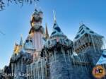 Disneyland News christmas castle side beauty MiceChat