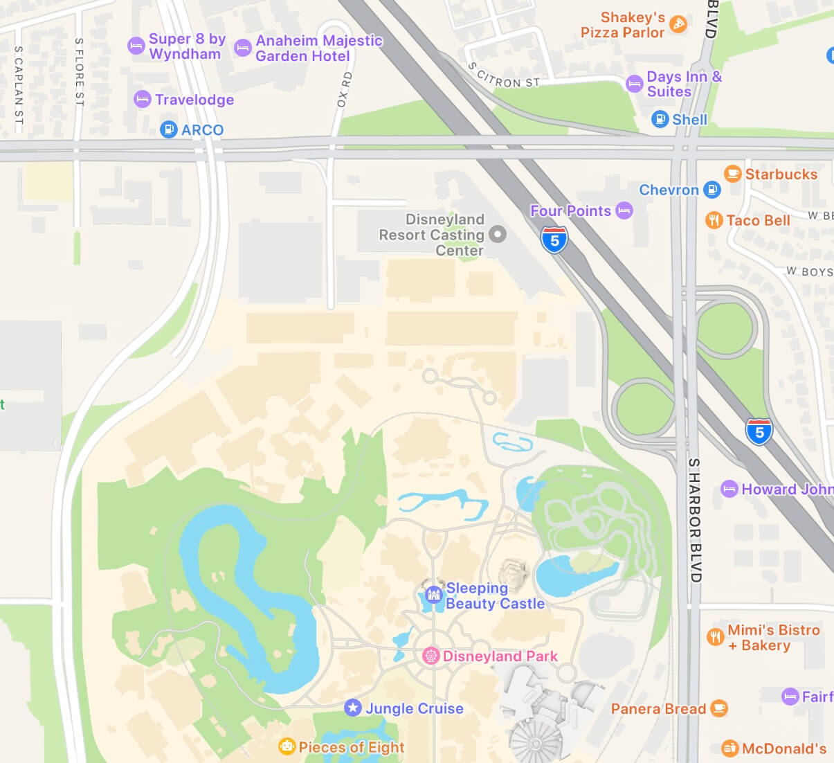 Fast Food Near DIsneyland