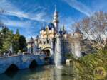 Disneyland Beauty Disneyland Castle Fountains and Clouds MiceChat