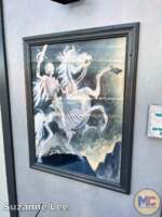 Disneyland construction haunted mansion signs horse 1 MiceChat