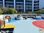 pixar place hotel-pool deck-fire pit