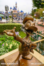 Disneyland_Main Street_Rainy Day_Hub_Partners Statue_Donald Duck (1 of 1)