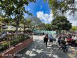 Disneyland-Construction crowds mansion walkway 2- MiceChat