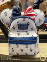 Walt Disney World-Mickey and Minnie Mouse Americana merchandise collection-loungefly mini backpack with ear headband