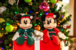 Disney Parks Holiday 2024 merchandise preview-Santa’s elf mickey and minnie plushes