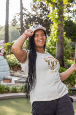 Disney Parks Holiday 2024 merchandise preview-santa mickey baseball cap and sequin santa mickey womens shirt
