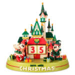 Disney Store-Disney Holiday merchandise 2024-mickey and minnie mouse holiday fantasyland castle countdown calendar
