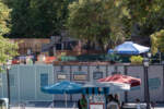 Disneyland New Orleans Square Magnolia Park Haunted Mansion queue expansion construction DSC_2706-X5