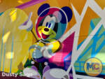 Epcot Communicore Mickey and Friends Queue Art