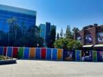 Construction Security Gate Disneyland Hotel wide