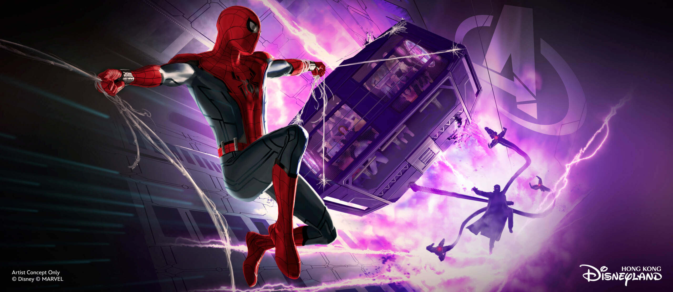 Hing Kong Spider-Man attraction