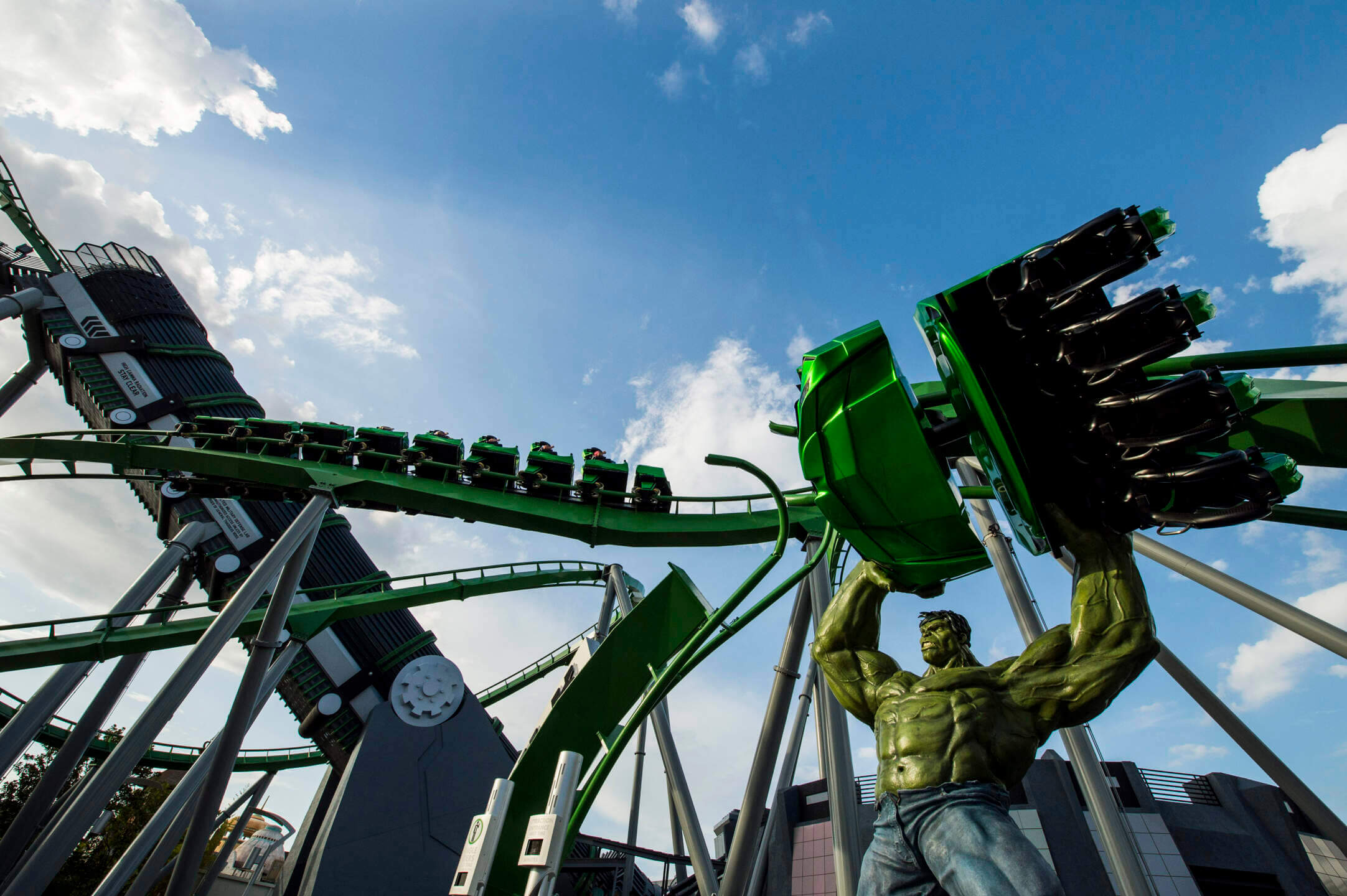 The Hulk roller coaster