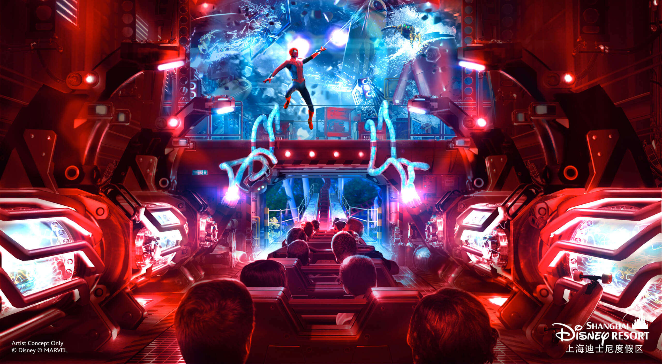 Shanghai Spider-Man coaster
