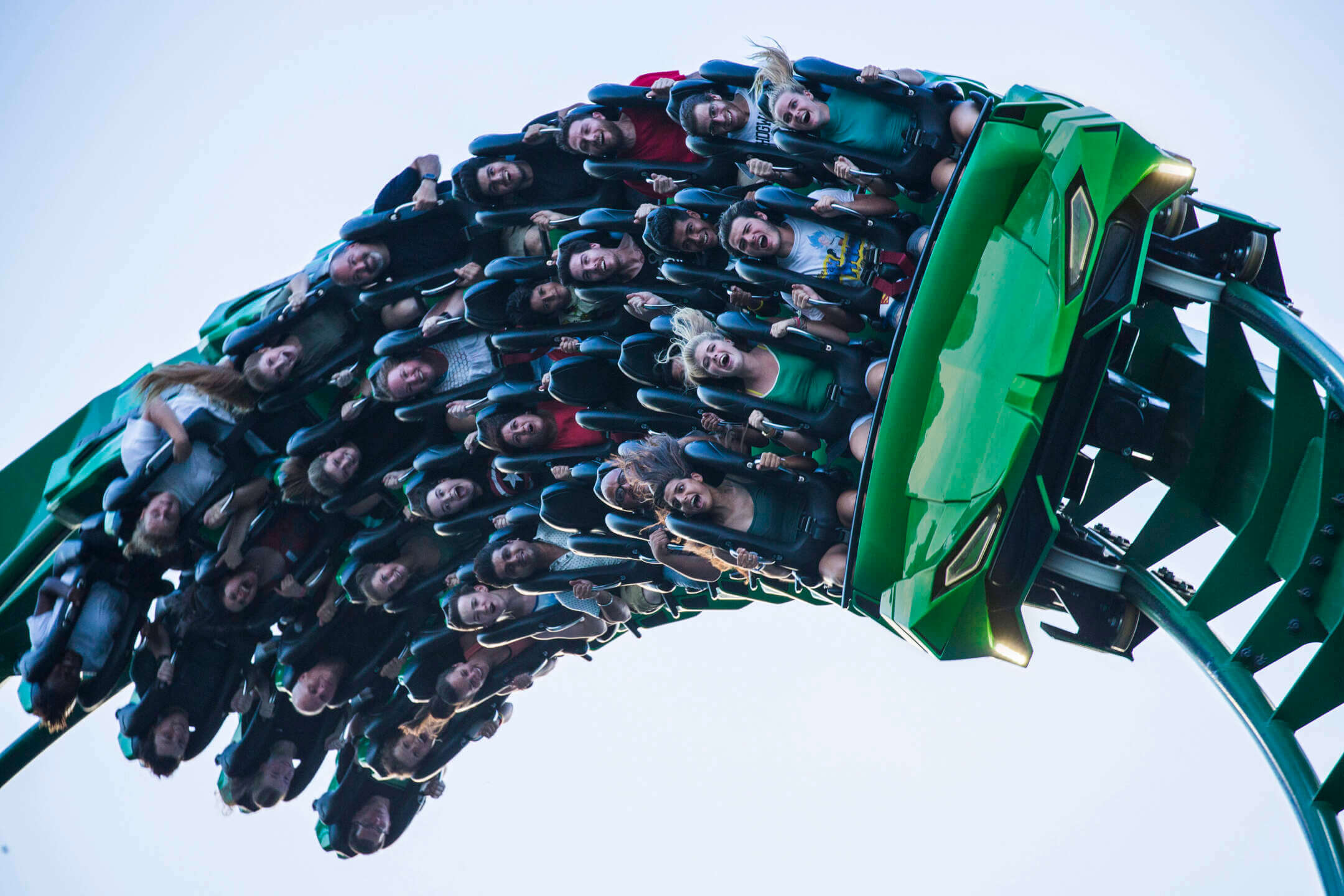 The Hulk roller coaster