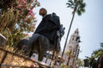 Disney California Adventure Buena Vista Street Halloween Time Carthay Circle Theater bats Headless Horseman statue DSC_6707-X5
