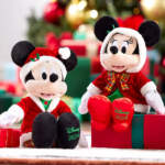 Disney Store-Disney Holiday 2024 merchandise-Mickey and Minnie Mouse holiday plush toys