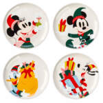 Disney Store-Disney Holiday merchandise 2024-Mickey Mouse and friends holiday plate set