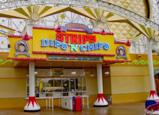Yesterland: Boardwalk Betsy’s Strips, Dips ’n’ Chips at Paradise Pier