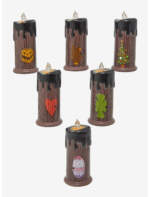 BoxLunch Nightmare Before Christmas merchandise collection-holiday doors LED candle set