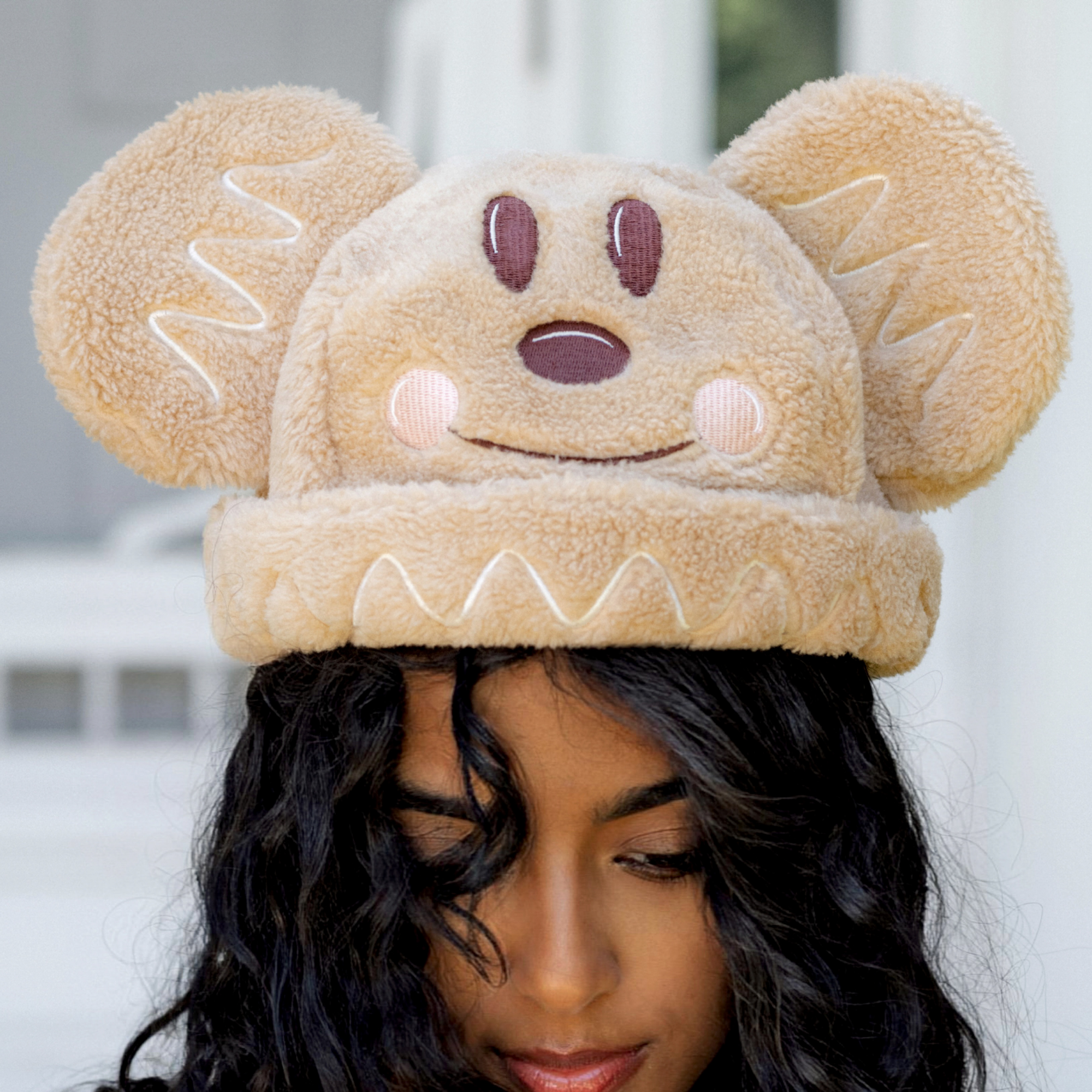Cakeworthy-Mickey gingerbread sherpa beanie-1 - MiceChat