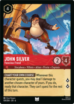 Ravensburger Disney Lorcana Azurite Sea-amber ruby single player deck-john silver ferocious friend-micechat