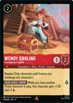 Ravensburger Disney Lorcana Azurite Sea-amber ruby single player deck-wendy darling courageous captain-micechat