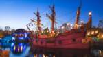 Tokyo Disneyland Skull Rock and Pirate Ship