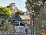 construction haunted mansion and shop distant view